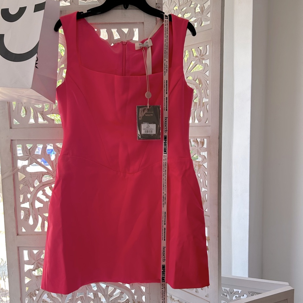 NWT House of CB Enya Fuchsia Hot Pink Corset Mini Dress XL